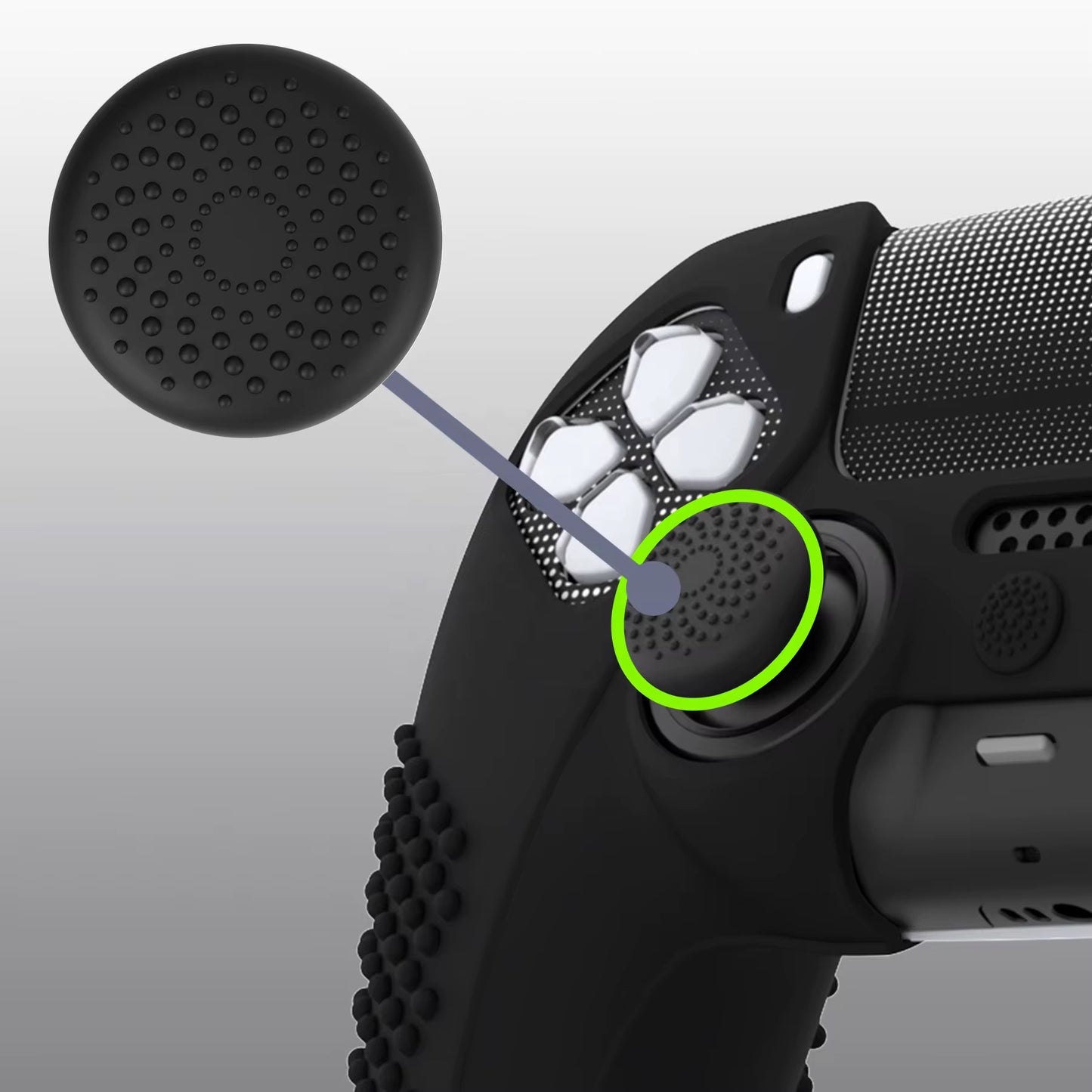 AIM BUNDLE: PaG Aim Sticks + Anti-Slip Silicone case +Up to 6 FREE Anti-Slip Thumbstick Caps for PS5/ Xbox Series X/S