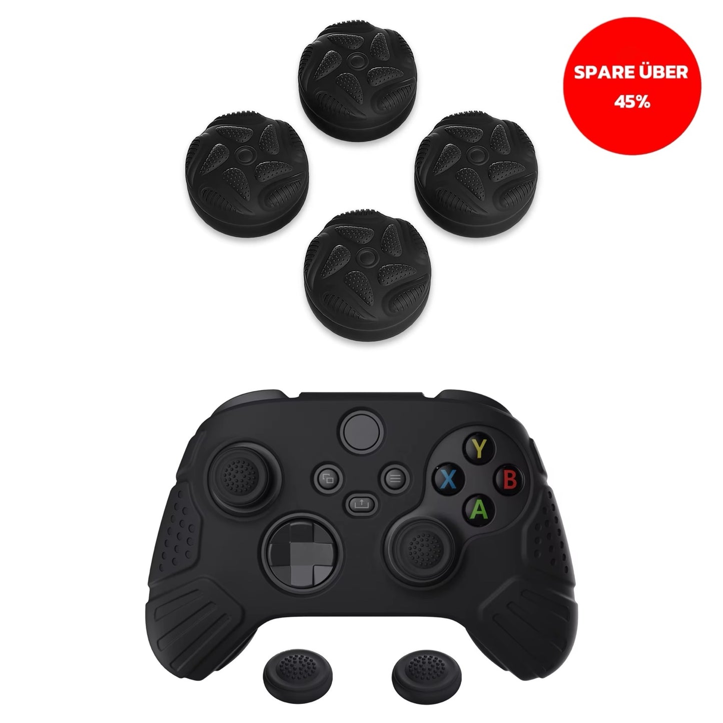 AIM BUNDLE: PaG Aim Sticks + Anti-Slip Silicone case +Up to 6 FREE Anti-Slip Thumbstick Caps for PS5/ Xbox Series X/S