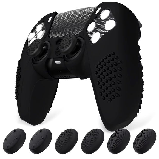 Anti-Slip Silicone Case+Up to 6 FREE Anti-Slip Thumbstick Caps - Best Grip for PS5 or Xbox Series X/S